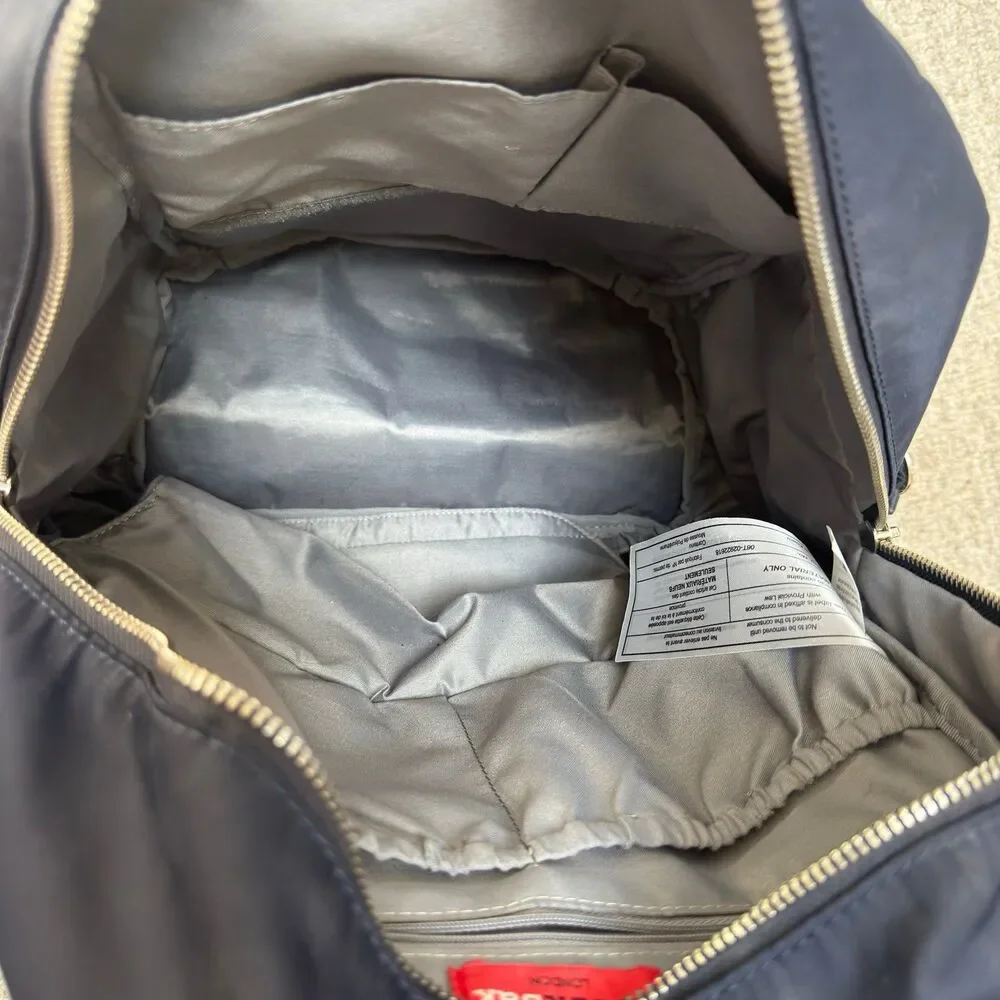Storksak Hero Backpack Navy Diaper Bag Changing Pad Insulated Baby Travel Bag
